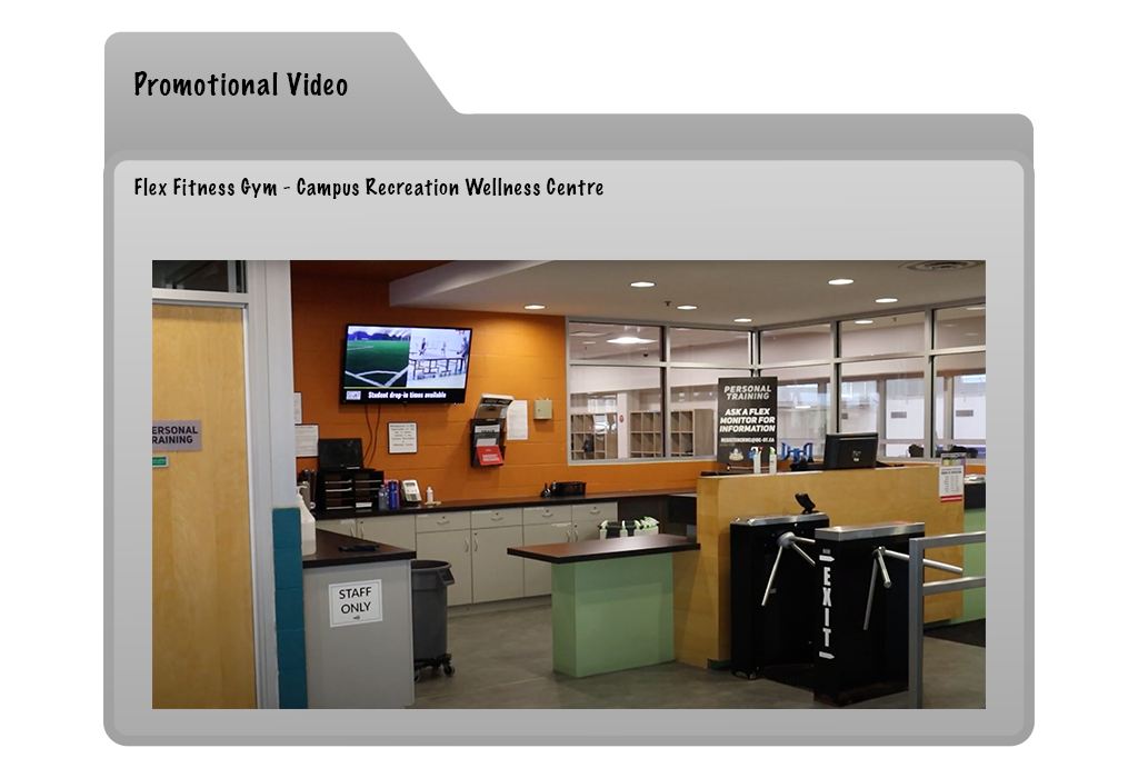 Flex Fitness Gym Promotional Video Folder